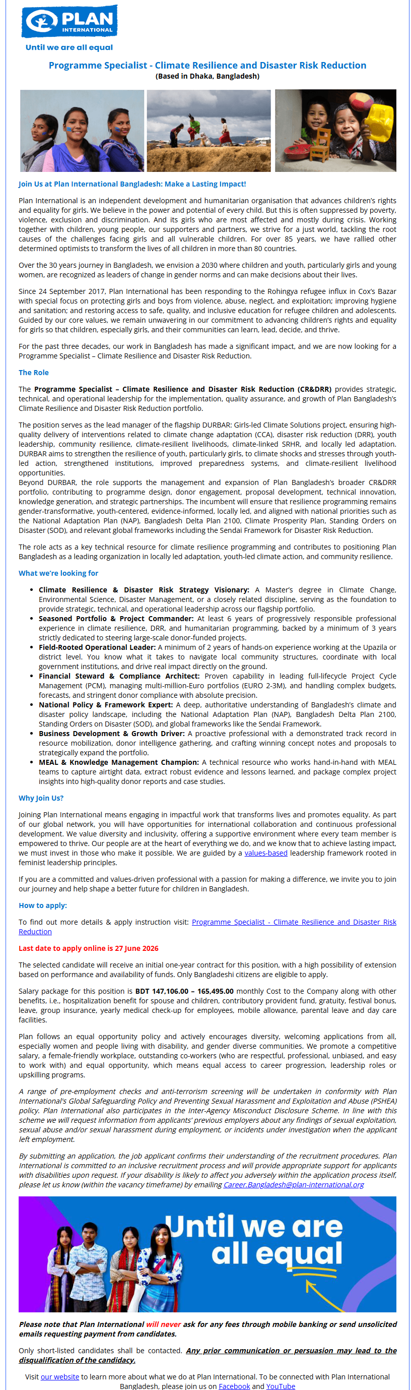 Programme Specialist 
